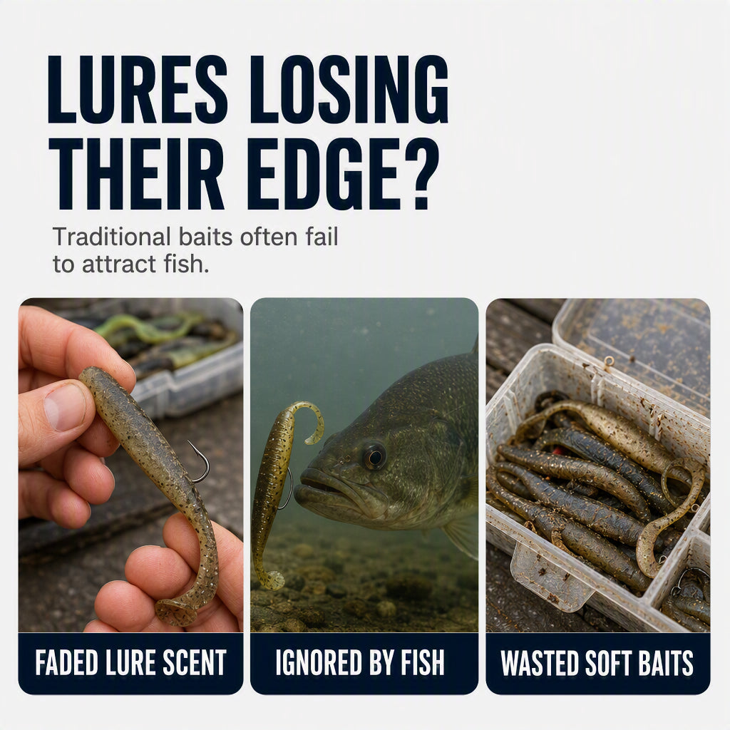 🎣 50 % RABAT NU! Duftspray til softbait-agn – 60 ml koncentreret lokkemiddel til fersk- og saltvandsfiskeri