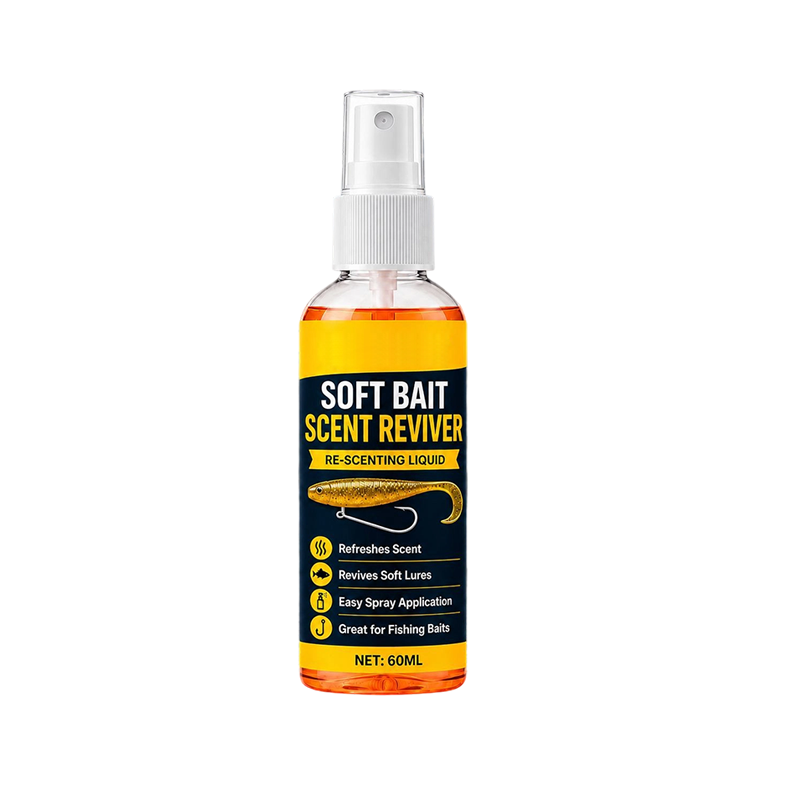 🎣 50 % RABAT NU! Duftspray til softbait-agn – 60 ml koncentreret lokkemiddel til fersk- og saltvandsfiskeri