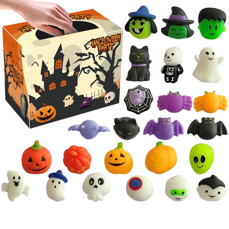 🎃 Assorteret Halloween mini-squishy-legetøj til gaveposer