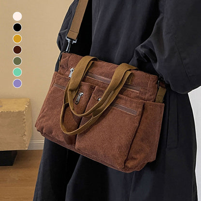 💥💥SALGSFAVORIT – OVER 50.000+ SOLGT!👜Vintage ensfarvet skuldertaske