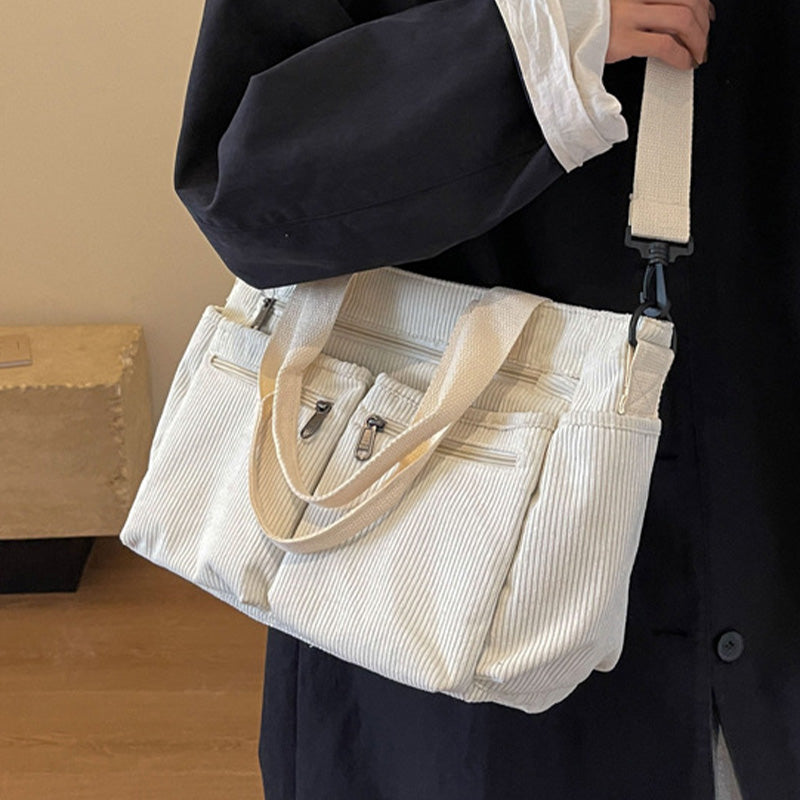 💥💥SALGSFAVORIT – OVER 50.000+ SOLGT!👜Vintage ensfarvet skuldertaske