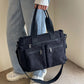 💥💥SALGSFAVORIT – OVER 50.000+ SOLGT!👜Vintage ensfarvet skuldertaske