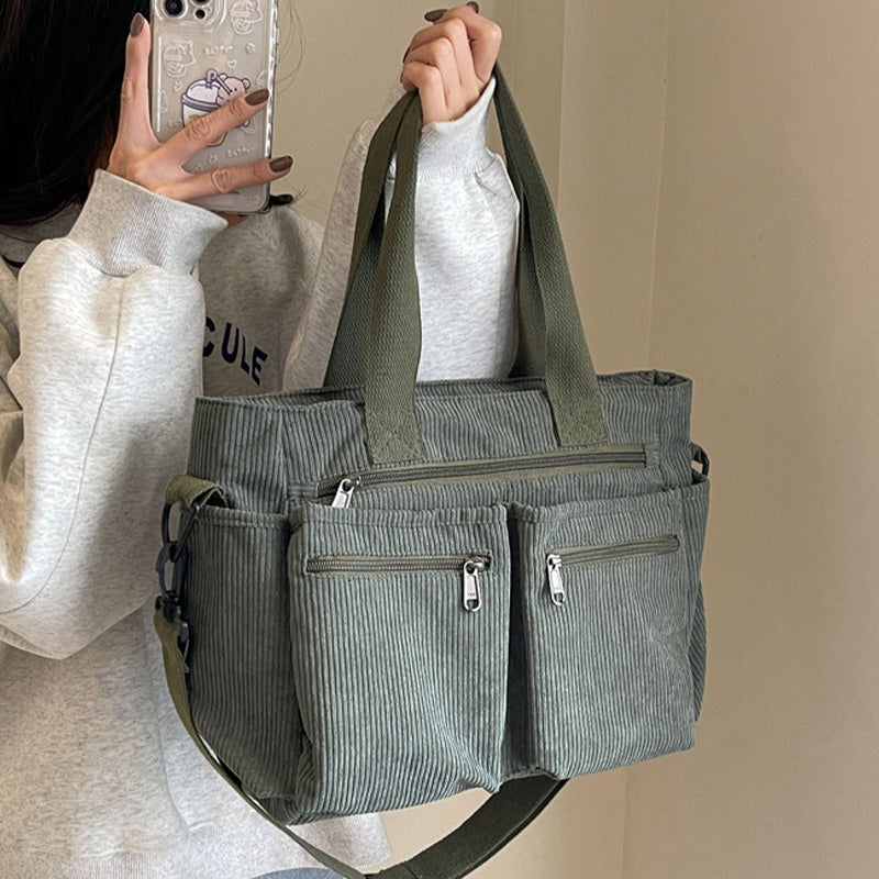 💥💥SALGSFAVORIT – OVER 50.000+ SOLGT!👜Vintage ensfarvet skuldertaske