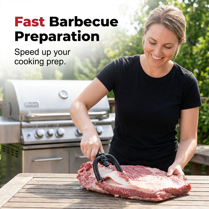 🥩 50% RABAT NU! Håndholdt fedttrimmer til oksekød & svinekød – U‑formet bladholder, rustfrie blade & ergonomisk greb – perfekt til grill, meal prep og store portioner 🍖🔪