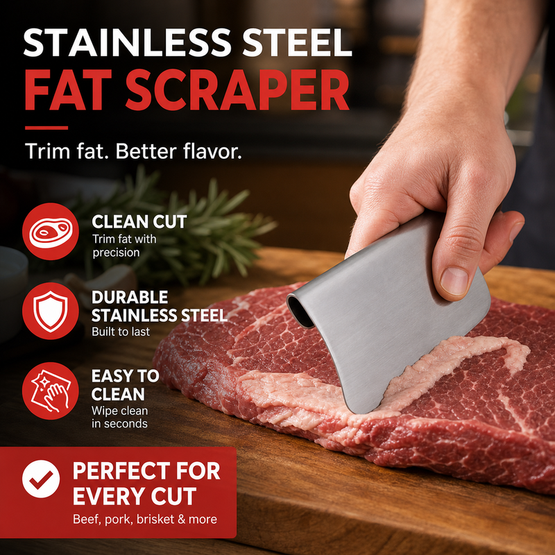 🔪🥩 2026 NYHED: 50% RABAT – Kødskraber – Hurtig & Effektiv – Fjerner Fedt & Sener – Skarp Kant – Ergonomisk – Alsidig – Slidstærk – Til Hjem & Professionel Brug 🍖🔧✨