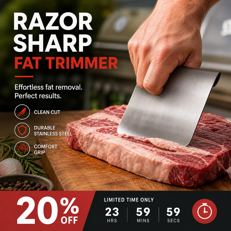 🔪🥩 2026 NYHED: 50% RABAT – Kødskraber – Hurtig & Effektiv – Fjerner Fedt & Sener – Skarp Kant – Ergonomisk – Alsidig – Slidstærk – Til Hjem & Professionel Brug 🍖🔧✨