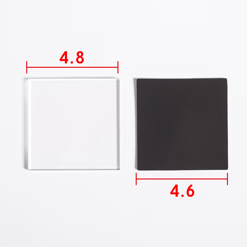 Gennemsigtigt DIY-sæt med køleskabsmagneter i akryl