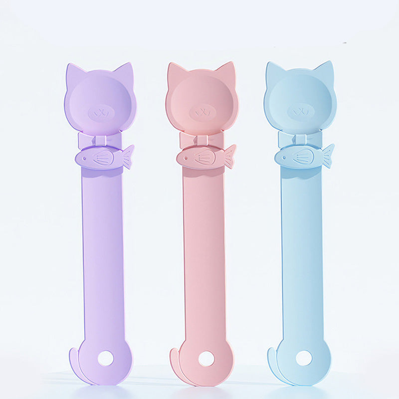 🥳HOT SALE🥳💞50K+ SOLGT! Foderske til katte! BPA-fri, kan klemmes med én hånd og har bred ske. Ren fodring – få din i dag! ✅