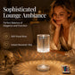 Akryl krystalrosa bordlampe med touchfunktion