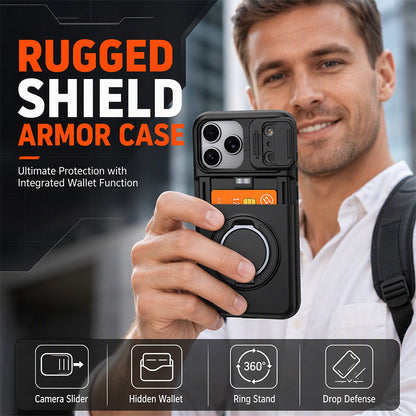 Robust telefoncover – skydedæksel og kortlomme