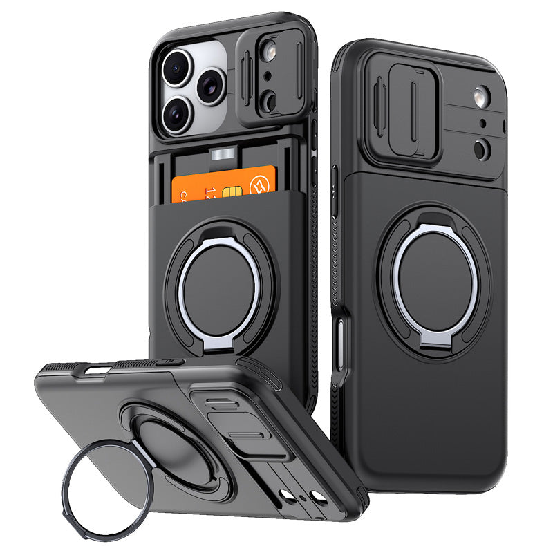 Robust telefoncover – skydedæksel og kortlomme