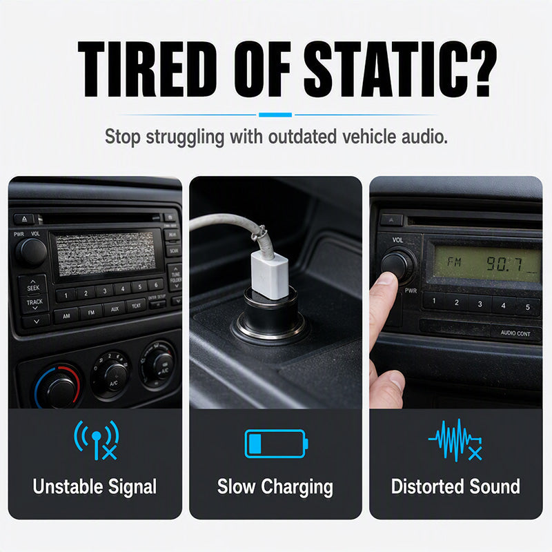 ⏳Tidsbegrænset 50% rabat⏰Bluetooth-bilradio🚗🎵