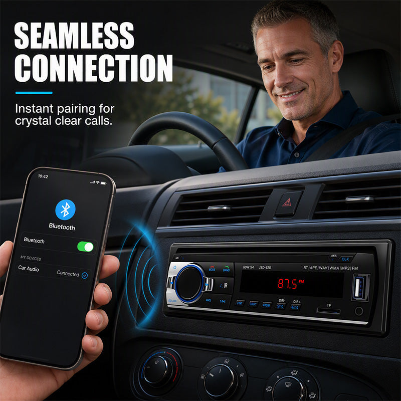 ⏳Tidsbegrænset 50% rabat⏰Bluetooth-bilradio🚗🎵
