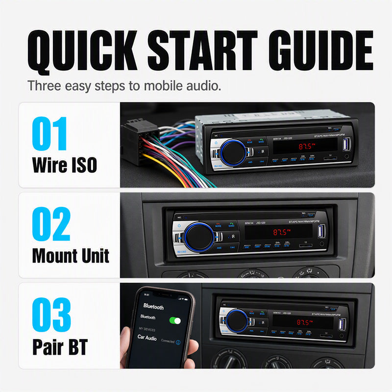 ⏳Tidsbegrænset 50% rabat⏰Bluetooth-bilradio🚗🎵