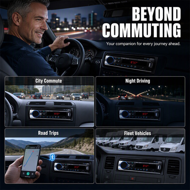 ⏳Tidsbegrænset 50% rabat⏰Bluetooth-bilradio🚗🎵