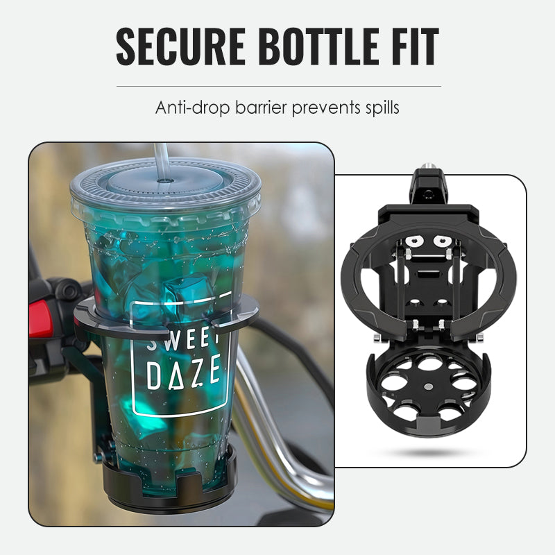 Foldbar flaskeholder til cykel