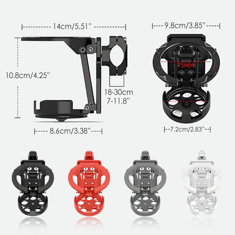 Foldbar flaskeholder til cykel