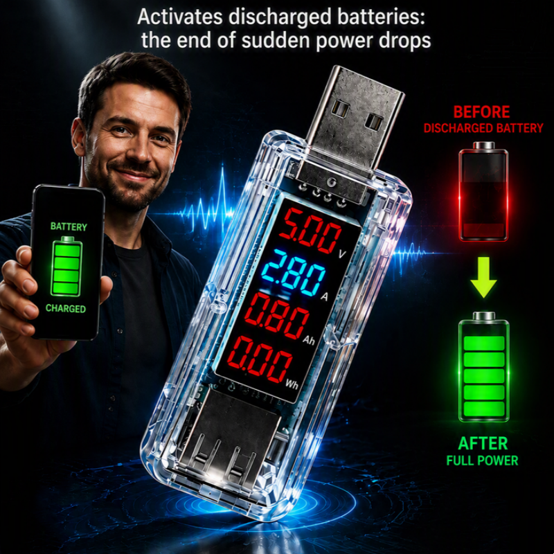 🔌50% RABAT | USB-dongle til optimering af smartphonebatteri – plug-and-play, ingen adskillelse, optimer din telefons batteriydeevne!