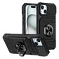 Mobilcover med kortholder og ringgreb til iPhone