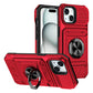 Mobilcover med kortholder og ringgreb til iPhone