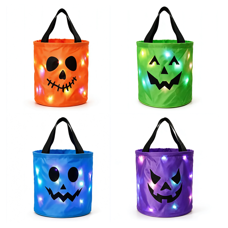 Halloween-slikspand med LED-lys