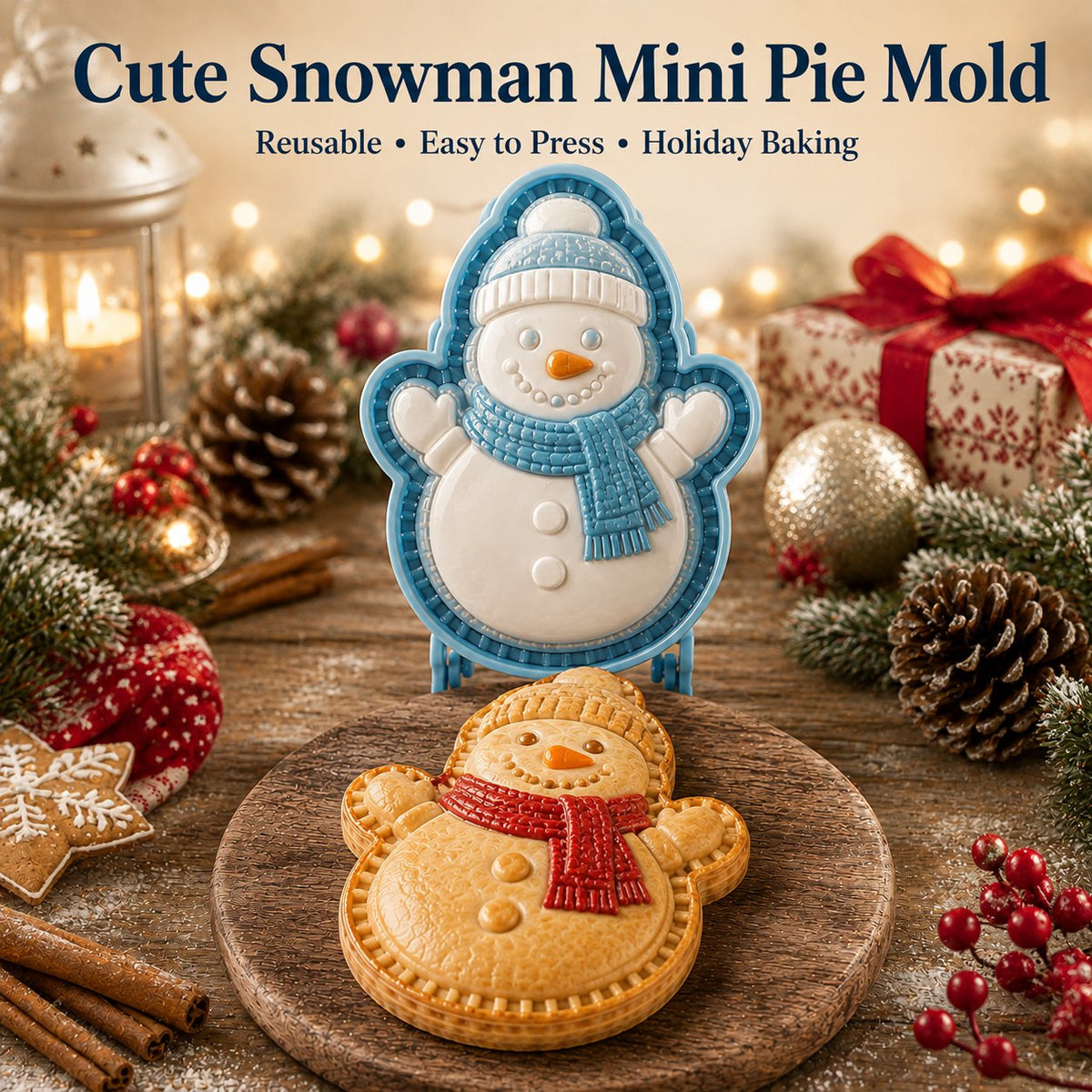 🎅 Juleudsalg 49 % RABAT 🍪 Mini-tærteforme med julemotiver