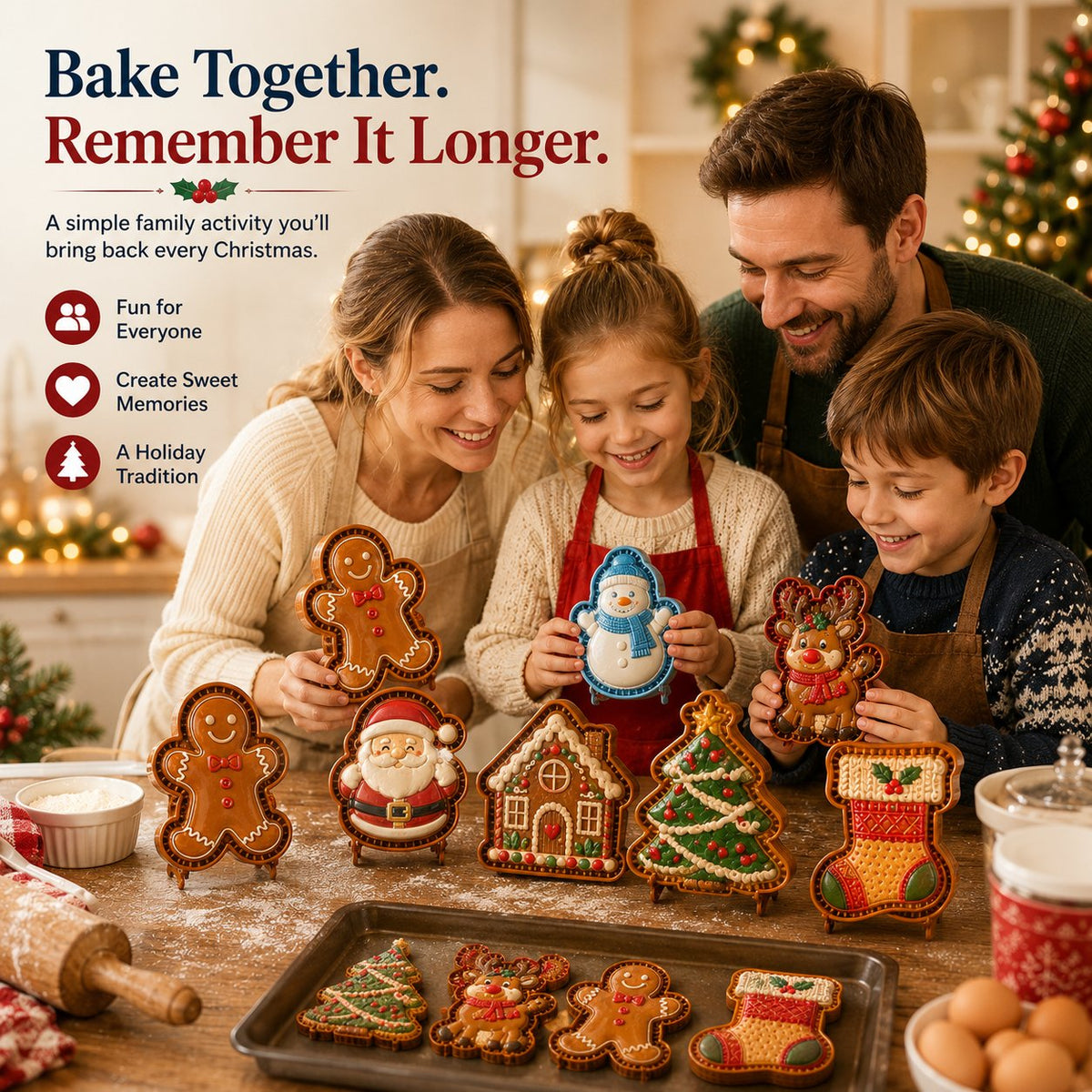 🎅 Juleudsalg 49 % RABAT 🍪 Mini-tærteforme med julemotiver
