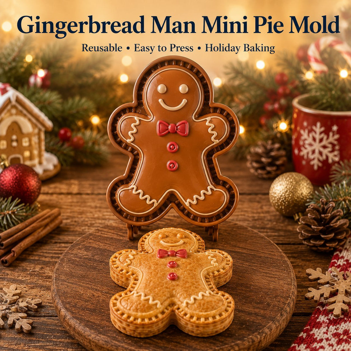 🎅 Juleudsalg 49 % RABAT 🍪 Mini-tærteforme med julemotiver