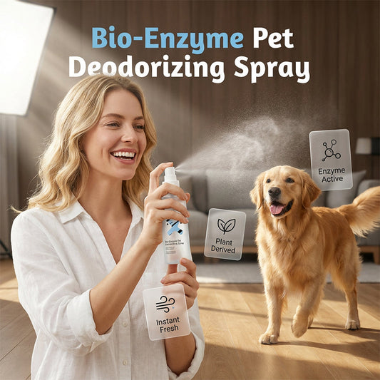 🐾 Bioenzymbaseret deodorantspray til kæledyrsområder | Friskere hjem