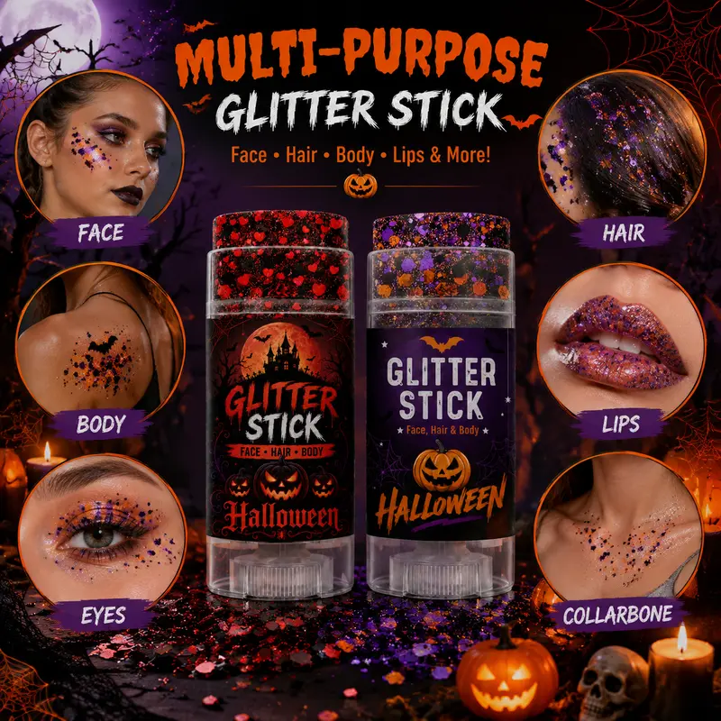 ✨ Festival-glitterstick til ansigt, hår & krop