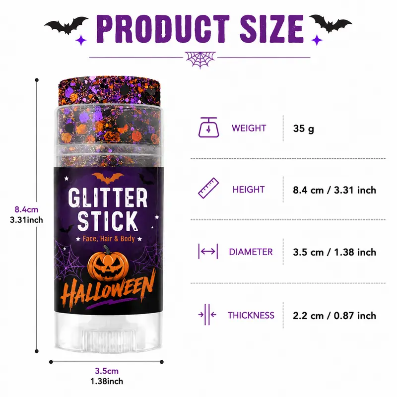 ✨ Festival-glitterstick til ansigt, hår & krop
