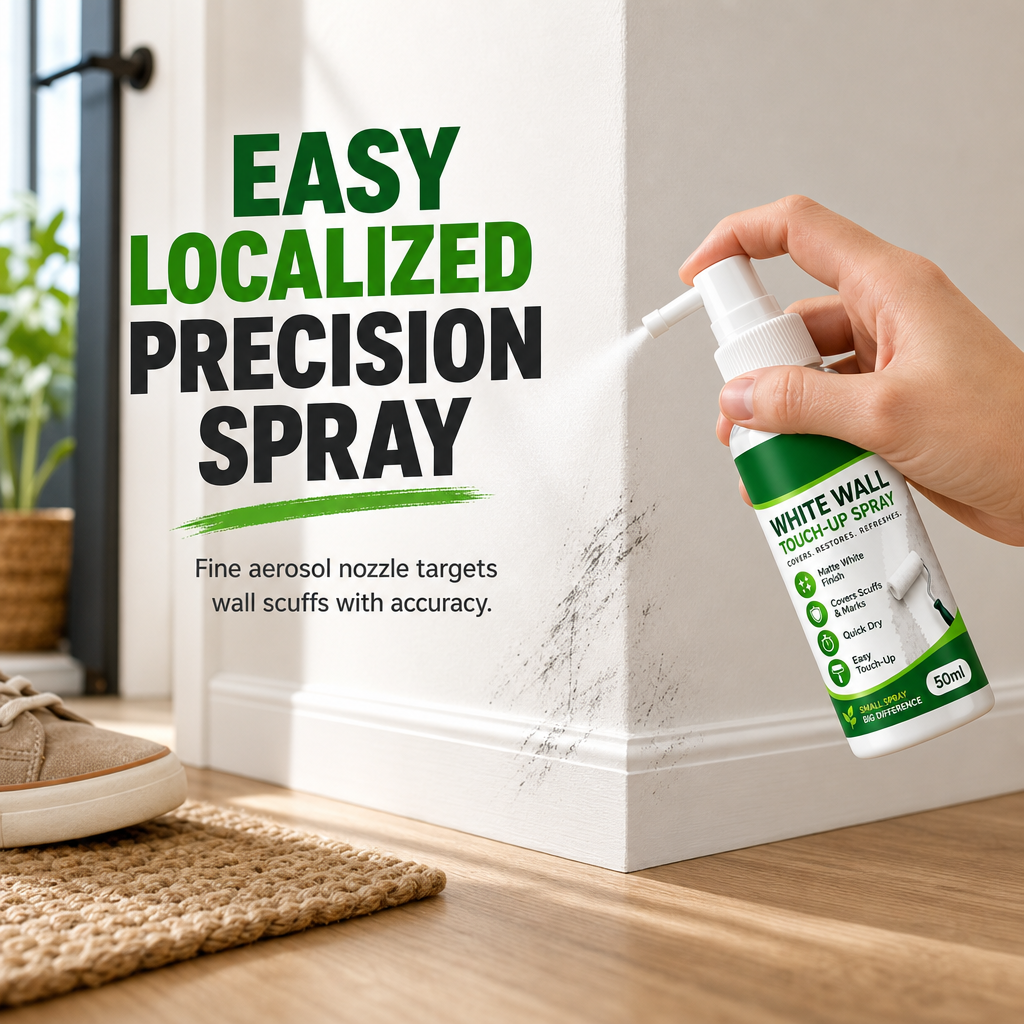 🔥 50 % RABAT NU! 🤍 Touch-up spraymaling til hvide vægge ✨