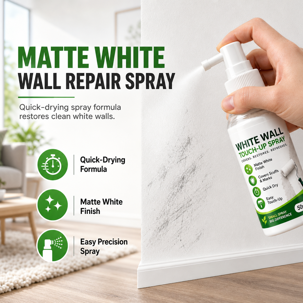 🔥 50 % RABAT NU! 🤍 Touch-up spraymaling til hvide vægge ✨