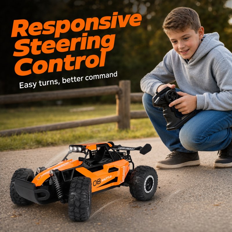 🚙 Højhastigheds RC-offroadbil 4WD med LED-lys