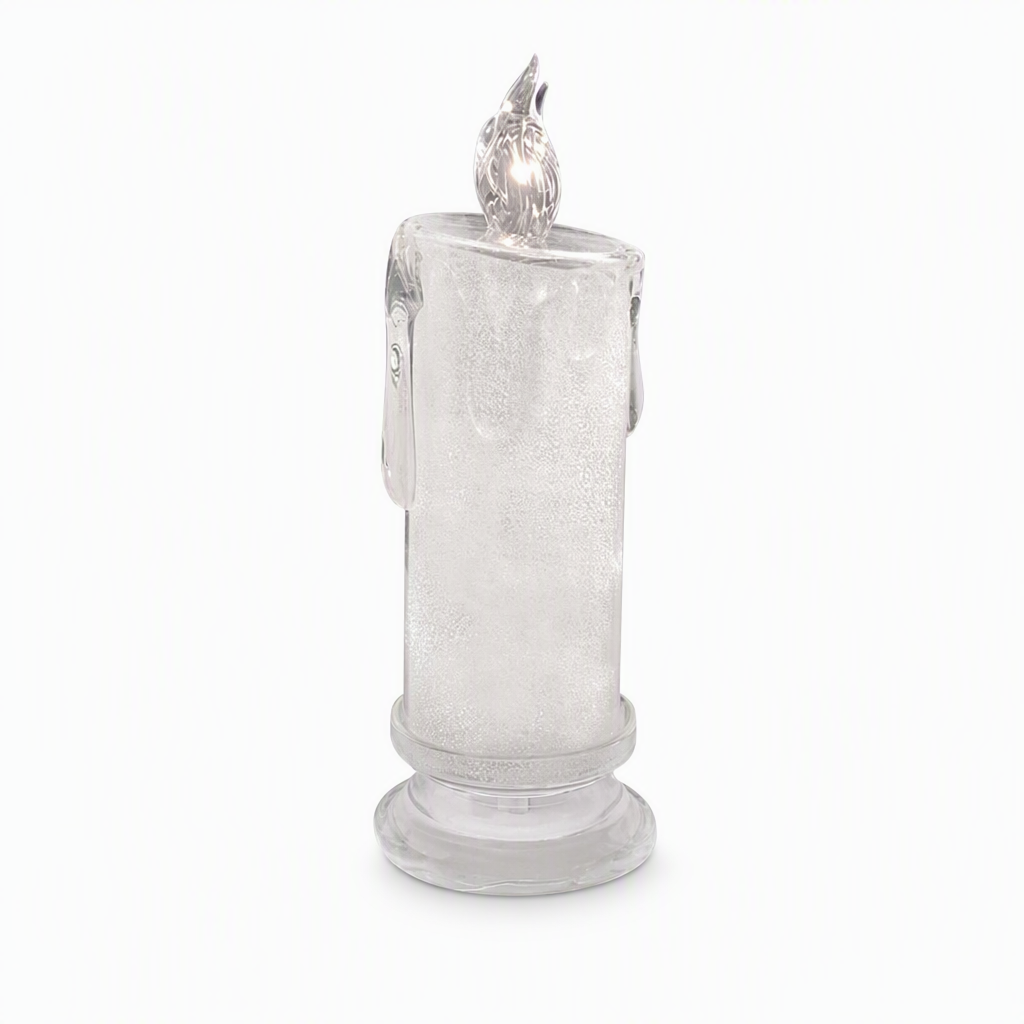 ⏳ 50 % RABAT! 🕯️ Flimrende elektronisk LED-lys med base