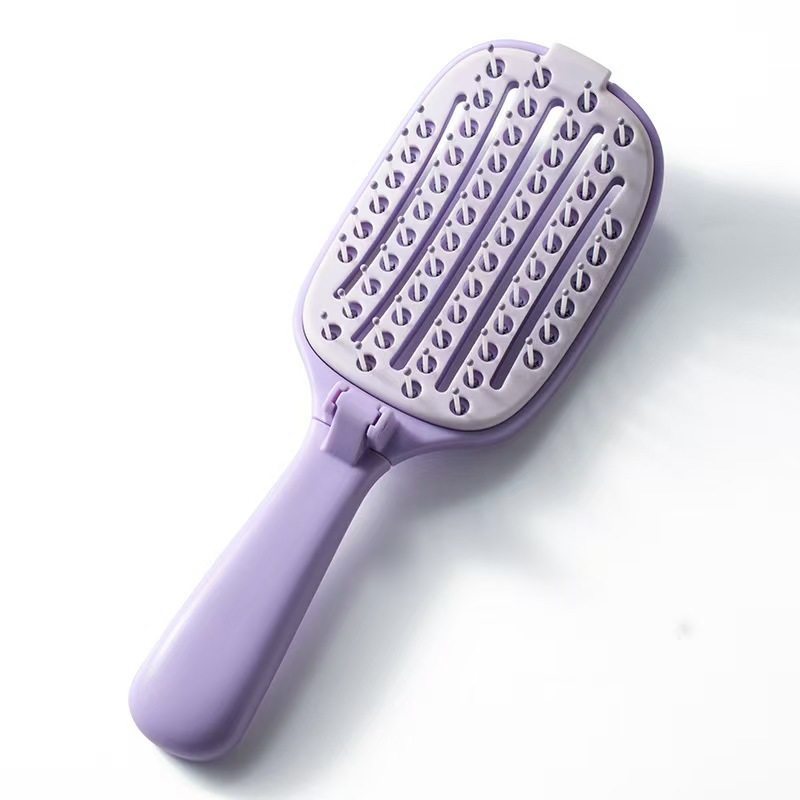💇 Selvrensende sammenklappelig hårbørste med ventileret design