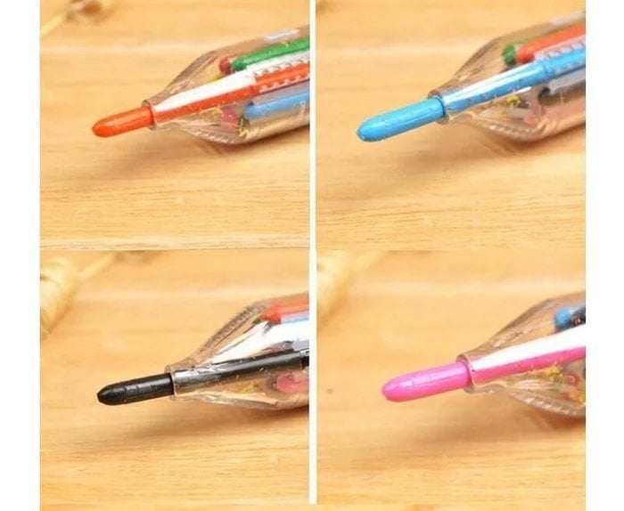 🖍️ 8-i-1 multifarvekridt | Kompakt kreativ pen