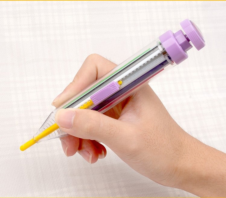 🖍️ 8-i-1 multifarvekridt | Kompakt kreativ pen