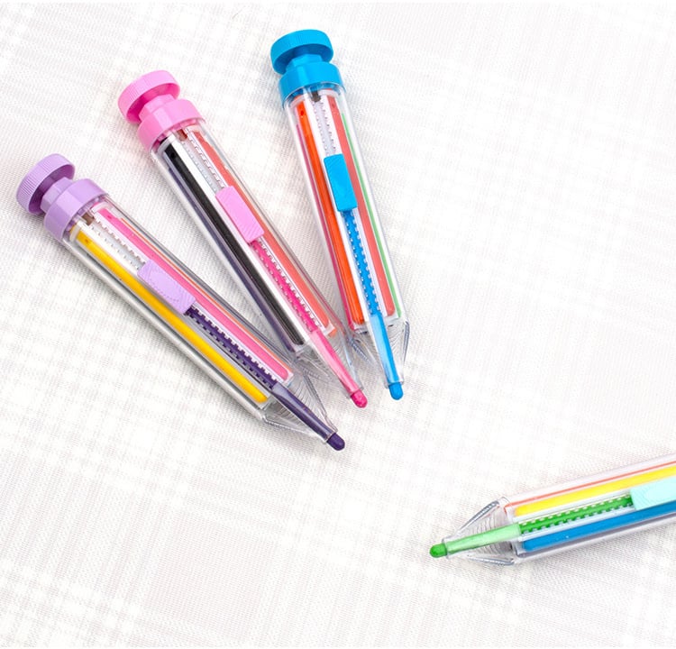 🖍️ 8-i-1 multifarvekridt | Kompakt kreativ pen