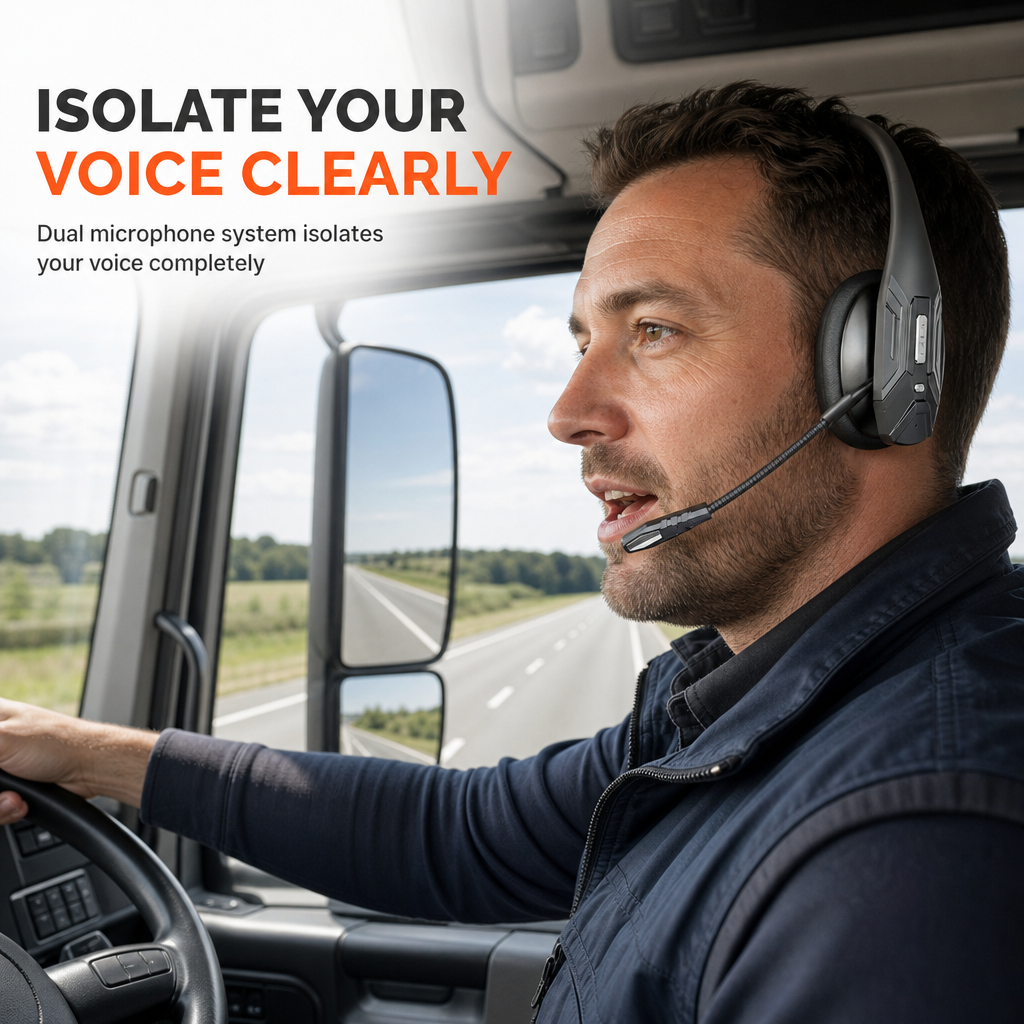 📢 50% RABAT!! Trådløst Bluetooth-headset med ENC-støjreduktion og automatisk parring