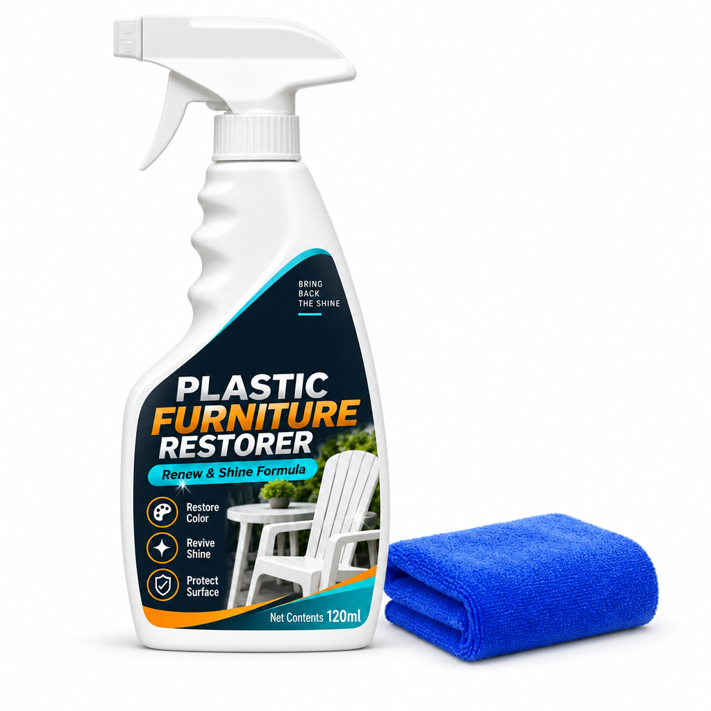 Spray til restaurering af plastmøbler