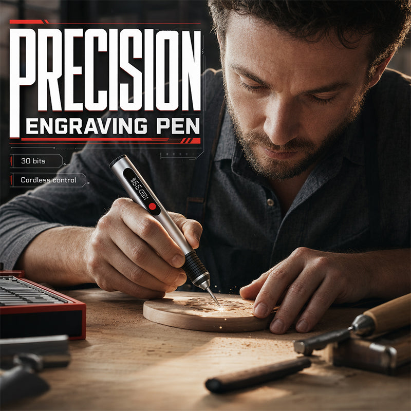 🖊️ Trådløs graveringspen | 3 hastigheder & Type-C