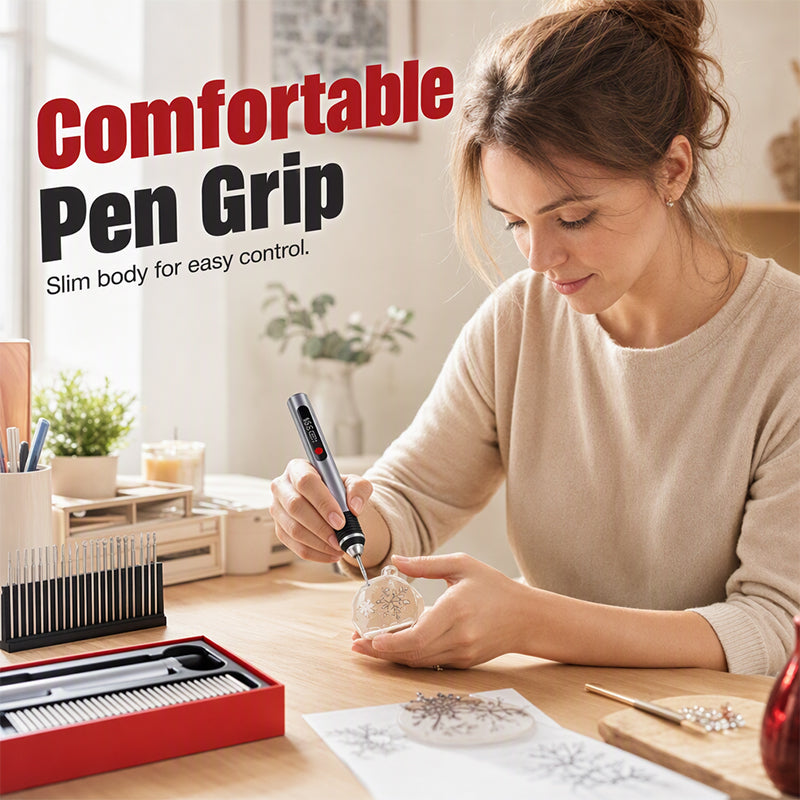 🖊️ Trådløs graveringspen | 3 hastigheder & Type-C