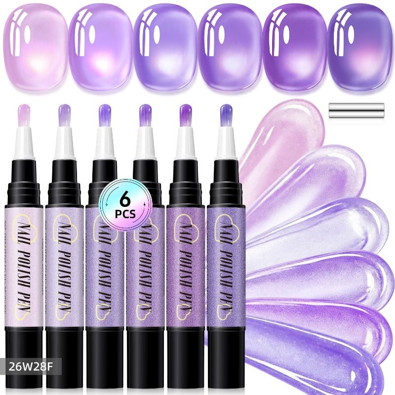 🎅SIDSTE DAG – POPULÆRT UDSALG – 50 % RABAT🌟😍Sæt med glitrende cat eye-neglelakpenne
