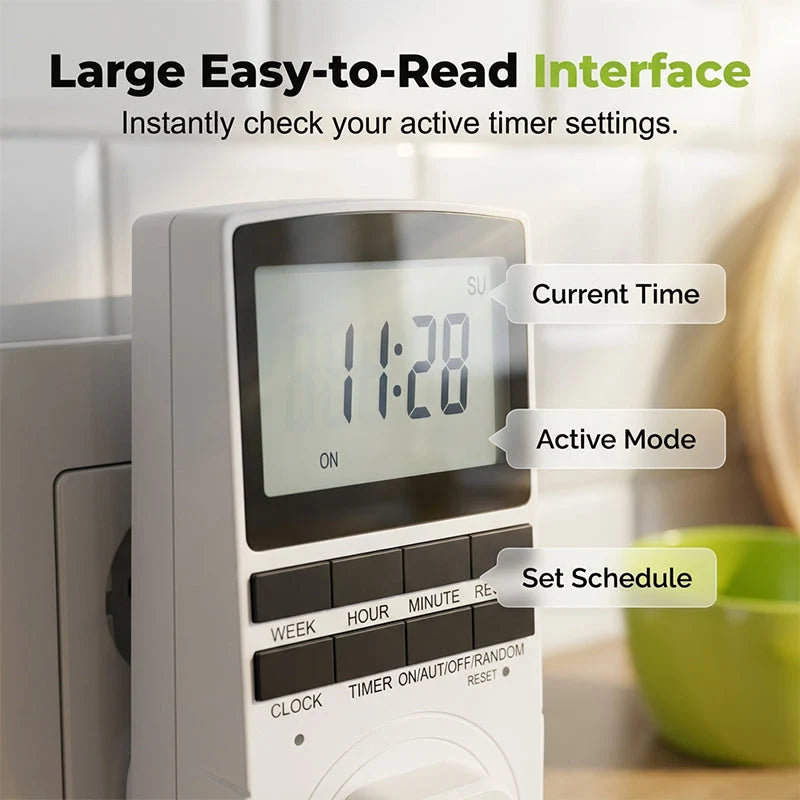 Digital timer til husholdningsapparater
