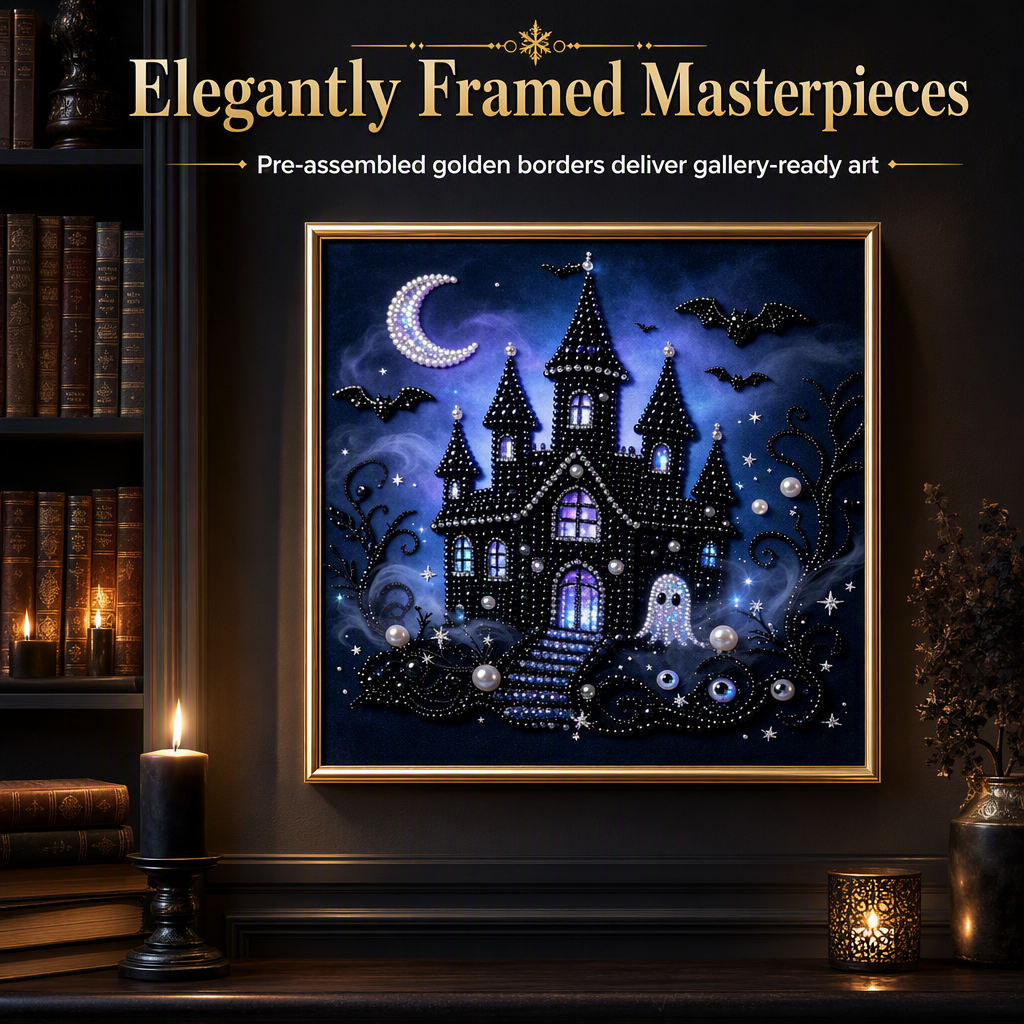 🦇 3D gotisk perlekunstsæt | Halloween DIY