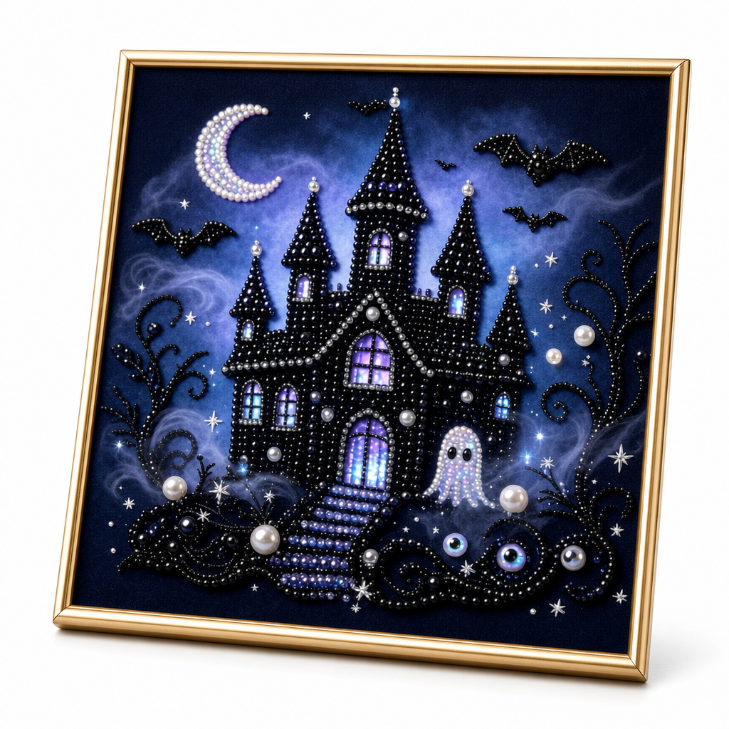 🦇 3D gotisk perlekunstsæt | Halloween DIY