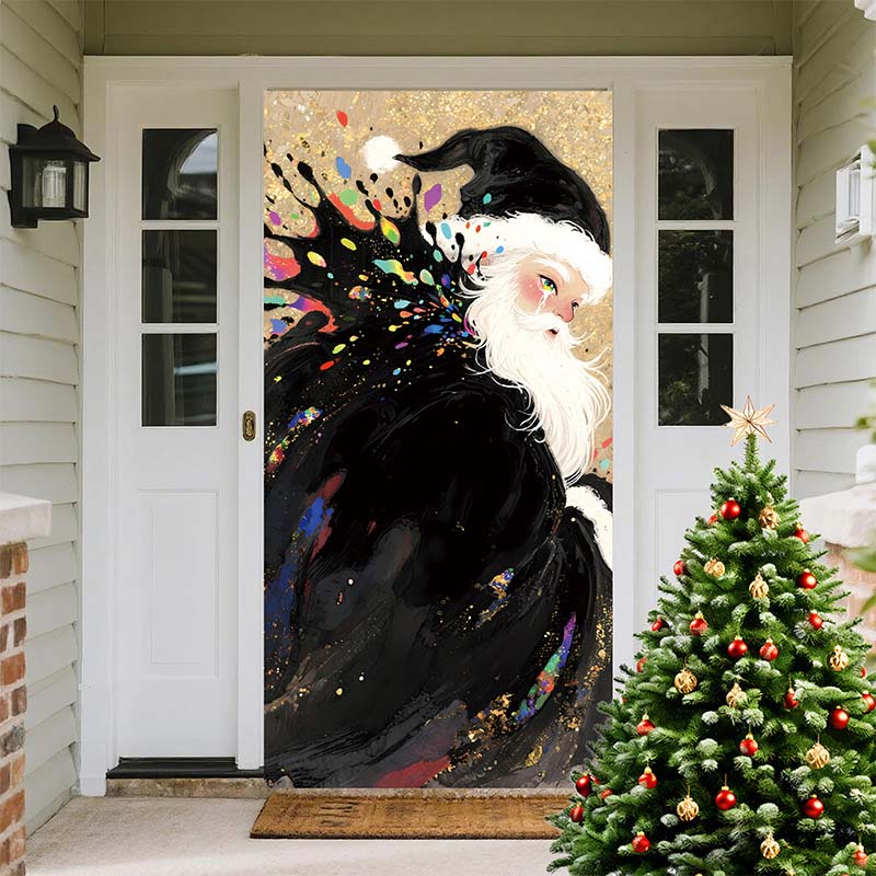 Julebetræk til dør – hurtig og stemningsfuld julepynt (90 × 180 cm)