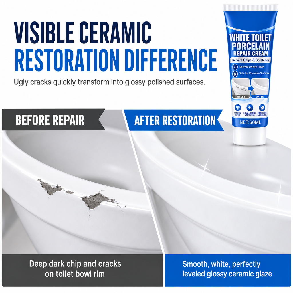 Reparationspasta til keramiske overflader med blank finish