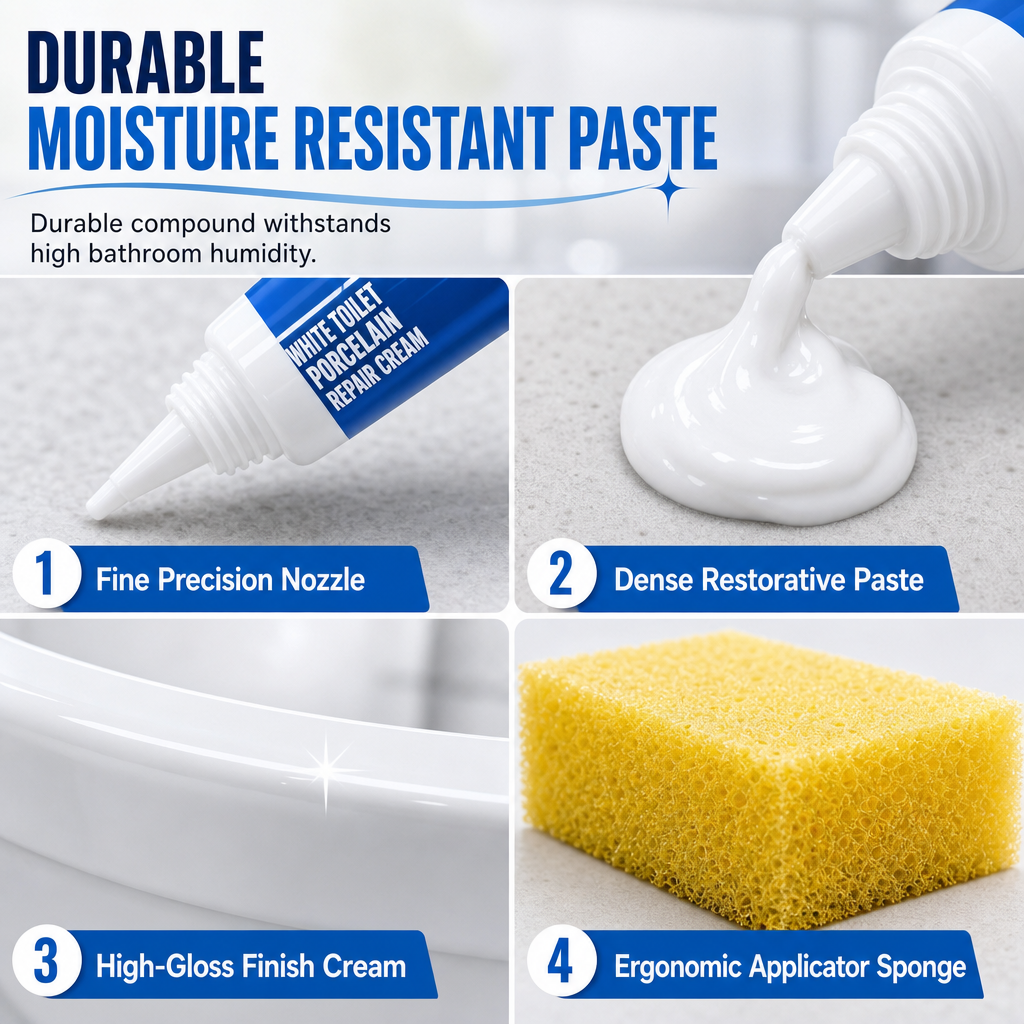 Reparationspasta til keramiske overflader med blank finish